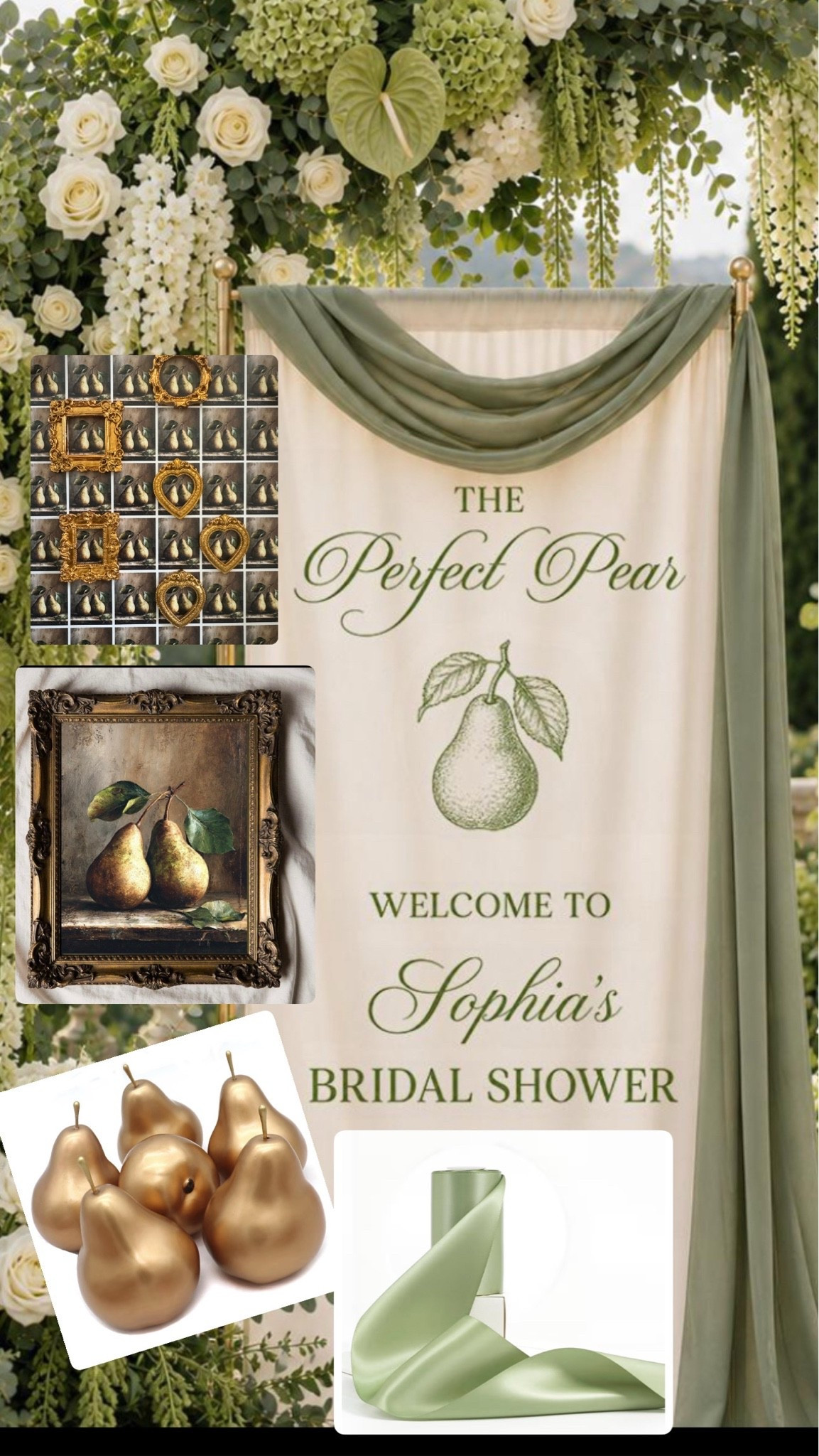 THE PERFECT PEAR 🍐💍
bridal shower theme 

I have a bridal shower for my best friend’s 
daughter next week and this is the theme I chose and I cannot wait to share how I do all things pear!!
