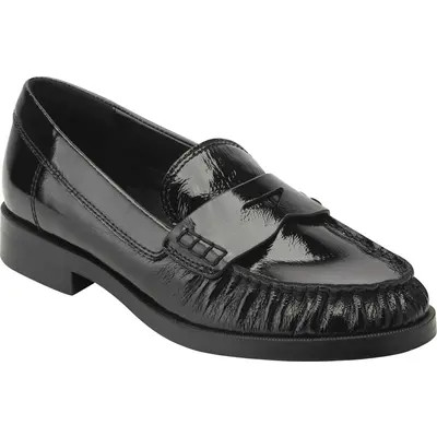 Marc Fisher LTD Nell Penny Loafer in Black at Nordstrom, Size 5 | Nordstrom