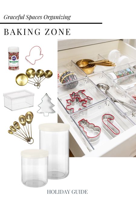Holiday baking zone! Build a basket, organize a drawer, or decant in large canisters! 

#LTKHoliday #LTKHolidaySale #LTKhome