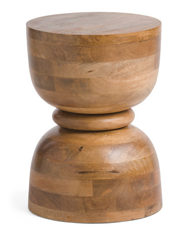Polished Mango Wood Accent Table | TJ Maxx