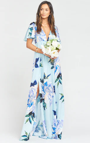 Faye Flutter Maxi Dress ~ Mint to Be Floral | Show Me Your Mumu
