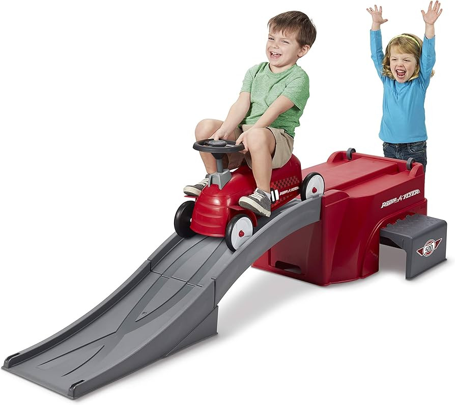 Radio Flyer Ride On Kids Toy, Indoor and Outdoor Sport Car with Ramp, 500, Red | Amazon (US)
