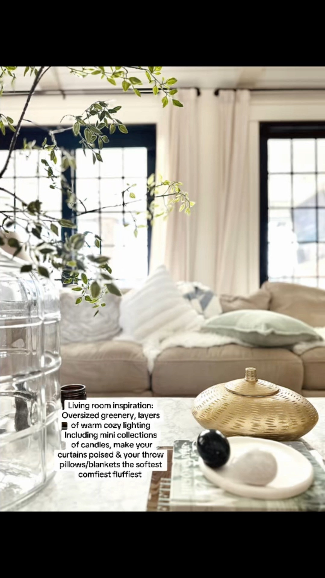 Creating a warm and cozy living room. 



#LTKHome #LTKstorytime #LTKvlog