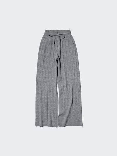 Washable Knit Cable Pants | UNIQLO (US)