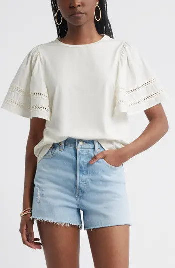 Treasure & Bond Mixed Media Top | Nordstrom | Nordstrom