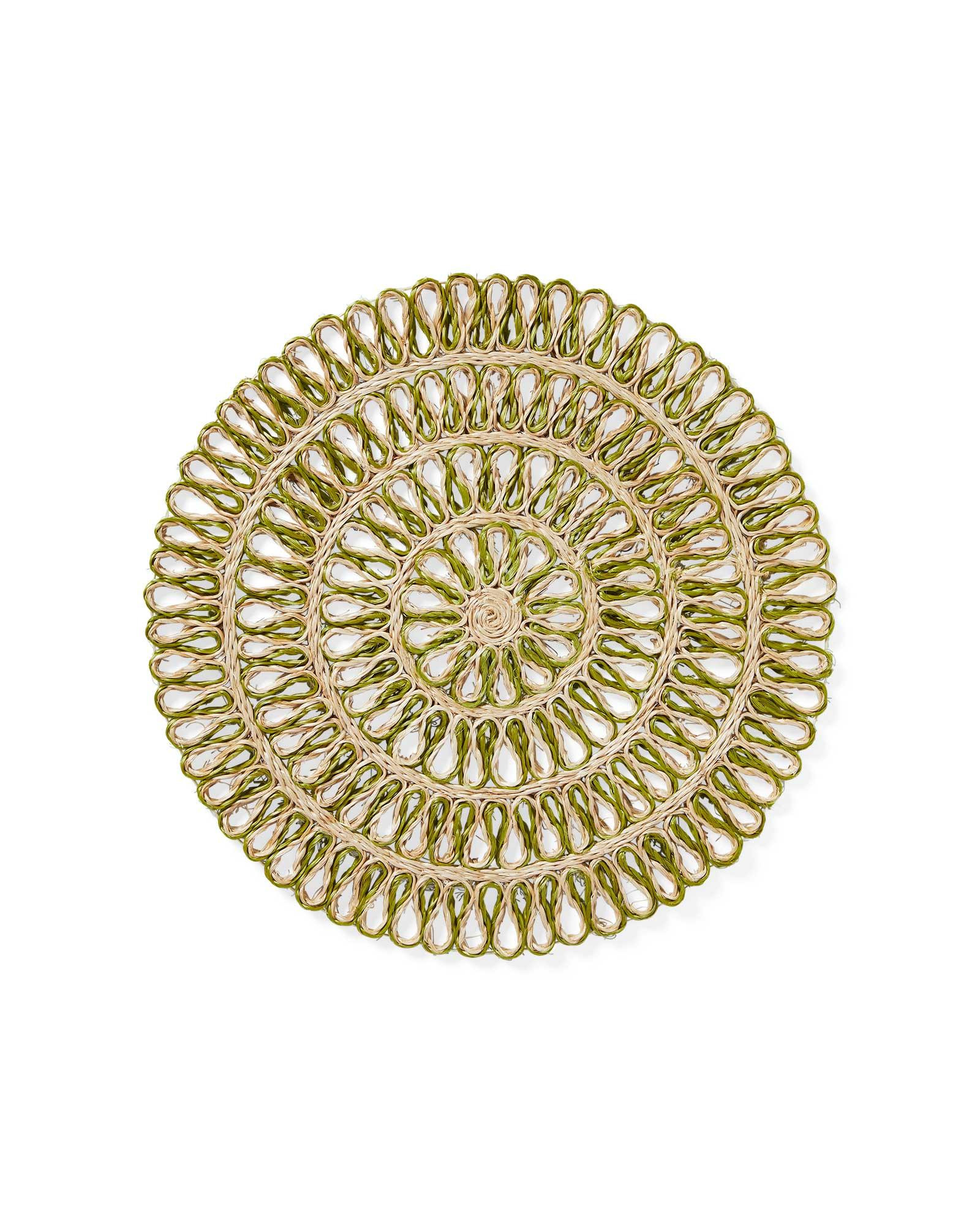 Minorca Placemat - Chartreuse (Set of 4) | Serena and Lily