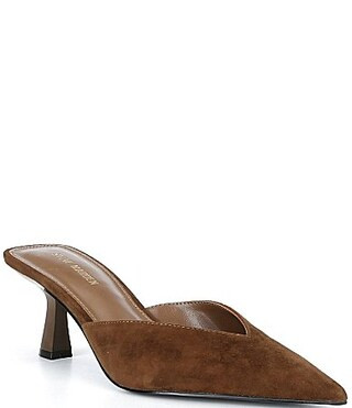 Steve Madden Mod Suede Dress Mules - 11 | Dillard's