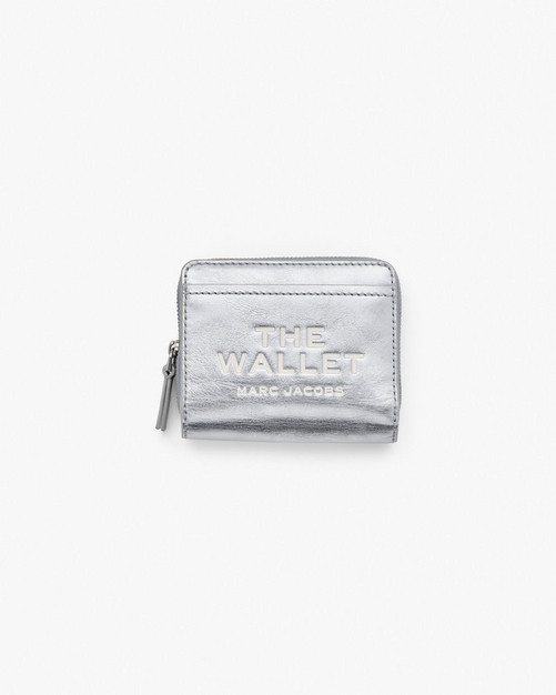 The Metallic Leather Mini Compact Wallet | Marc Jacobs