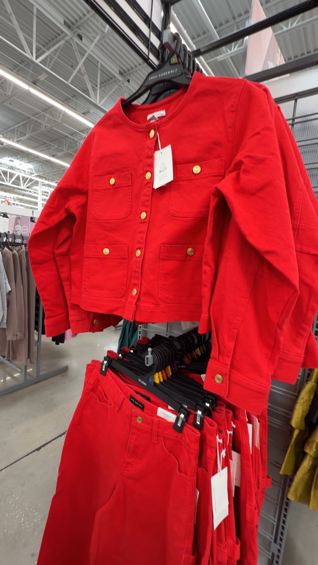 Love this Valentine’s Day denim set in a power red  

#LTKgrwm #LTKOver40 #LTKootd