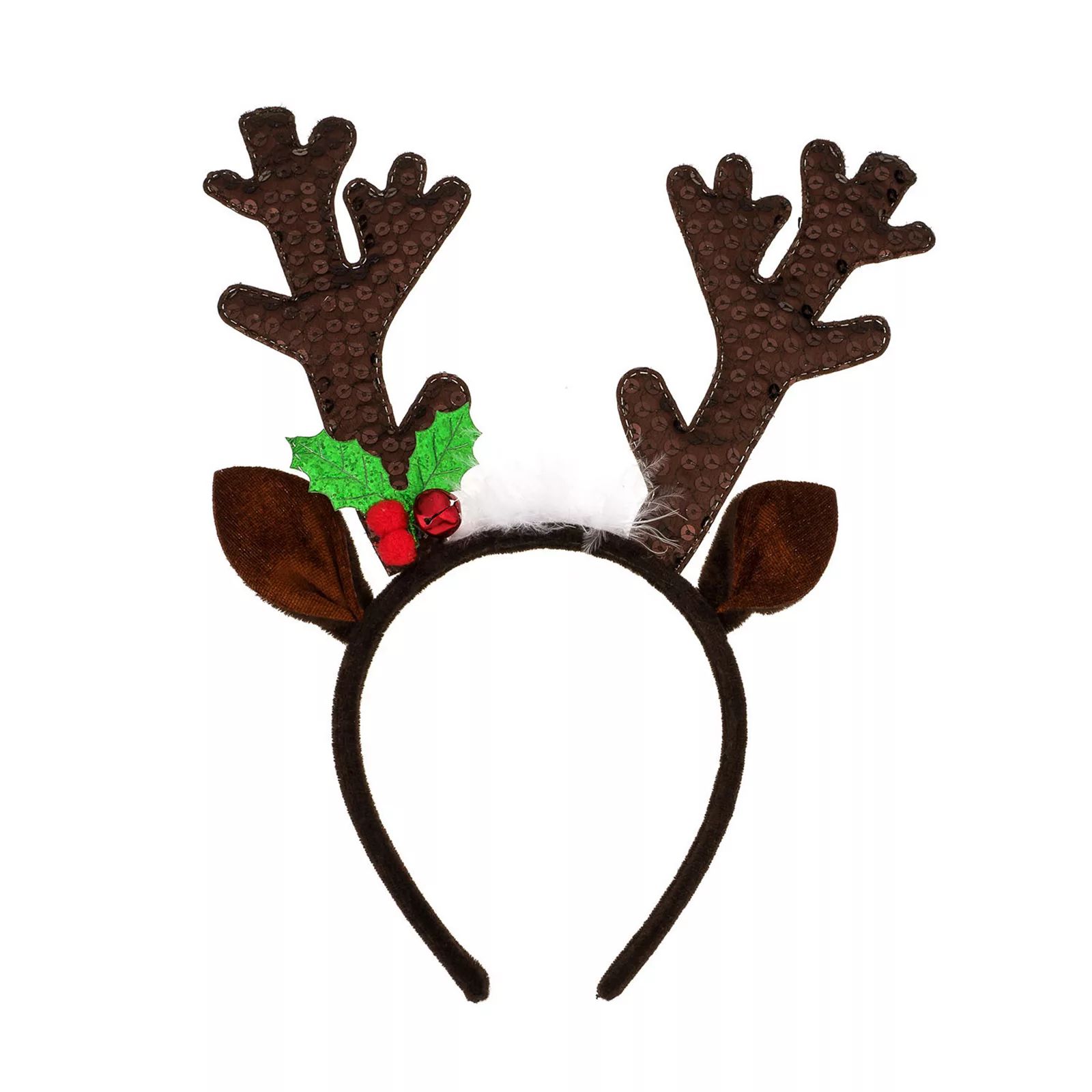HOLIDAY Sequined Reindeer Antlers Headband, Multicolor | Kohl's