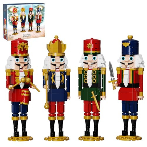 Christmas Nutcracker Building Kits, Xmas Nutcracker King and Soldier Sets, Contains Kings, Drumme... | Amazon (US)