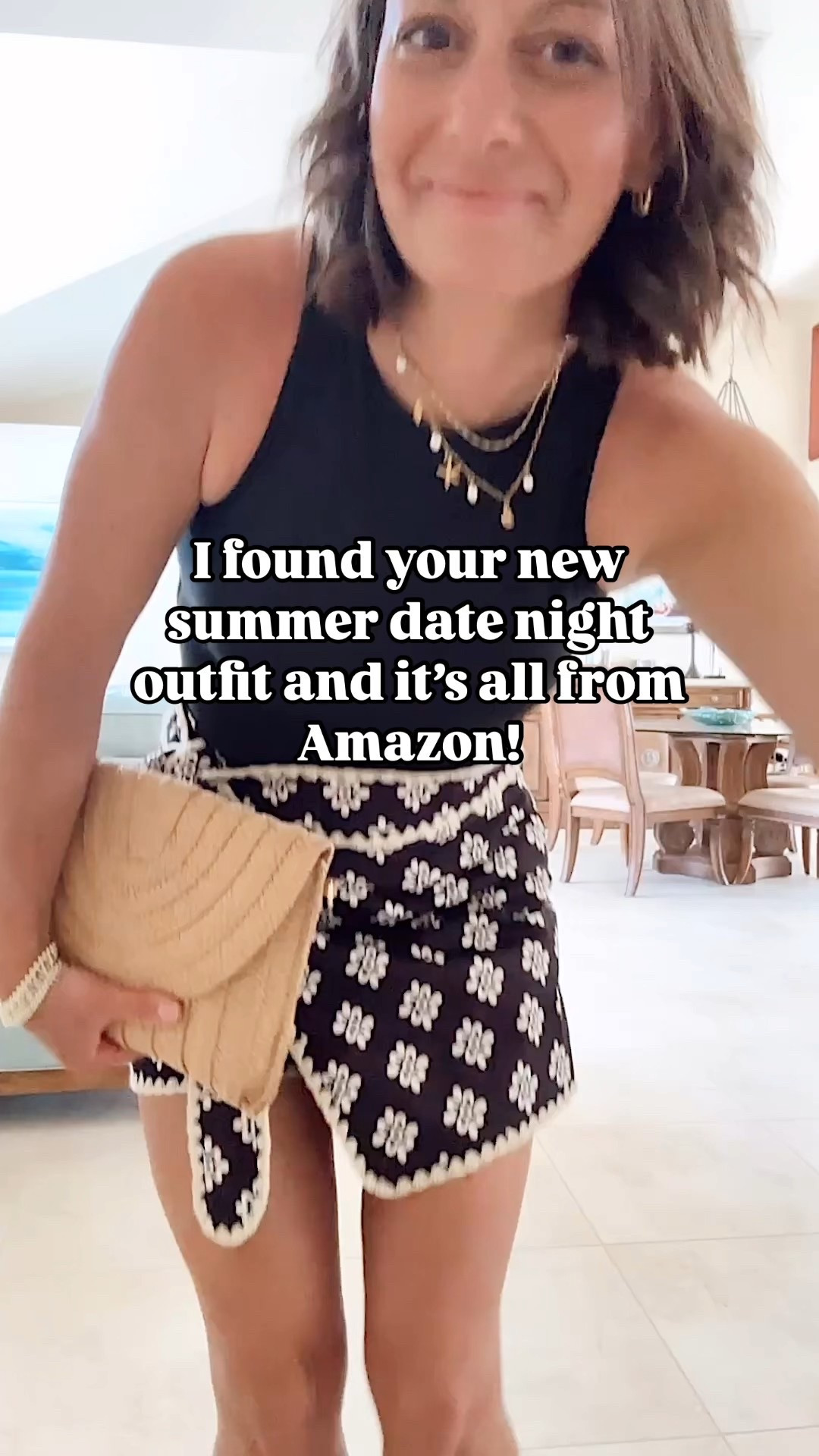 Summer date night outfit! 
Skort runs true to size - I’m in the small. Bodysuit runs true to size to small.



#LTKOver40 #LTKFindsUnder50 #LTKPetite