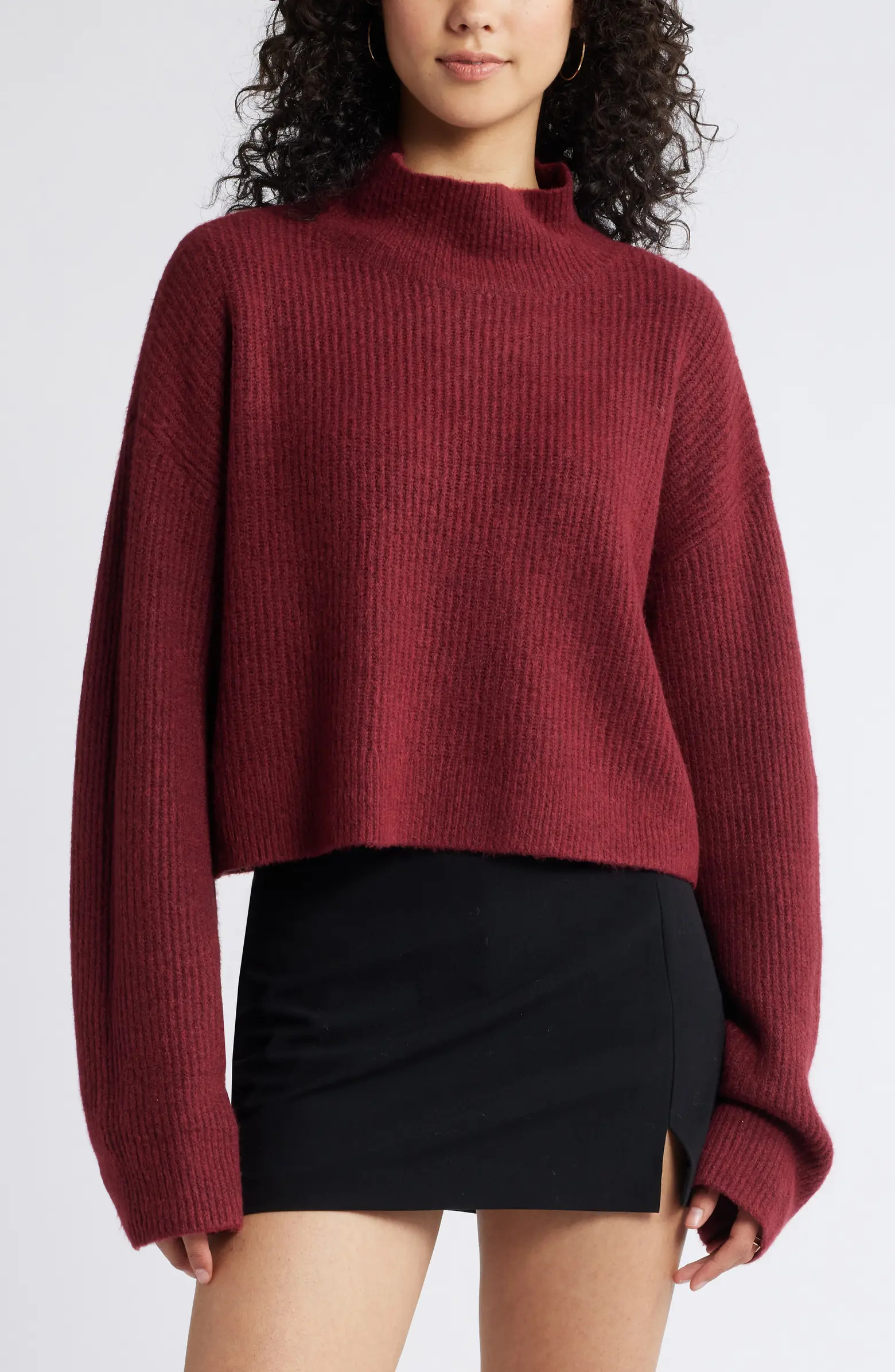 BP. Oversize Cozy Mock Neck Sweater | Nordstrom | Nordstrom