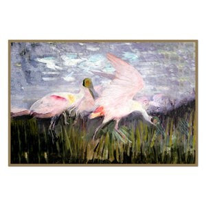 Pink Bird in the Marsh No. 1 | Urban Garden Prints