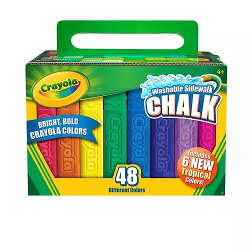 Crayola 48-Pack Tropical Sidewalk Chalk | Kohl's