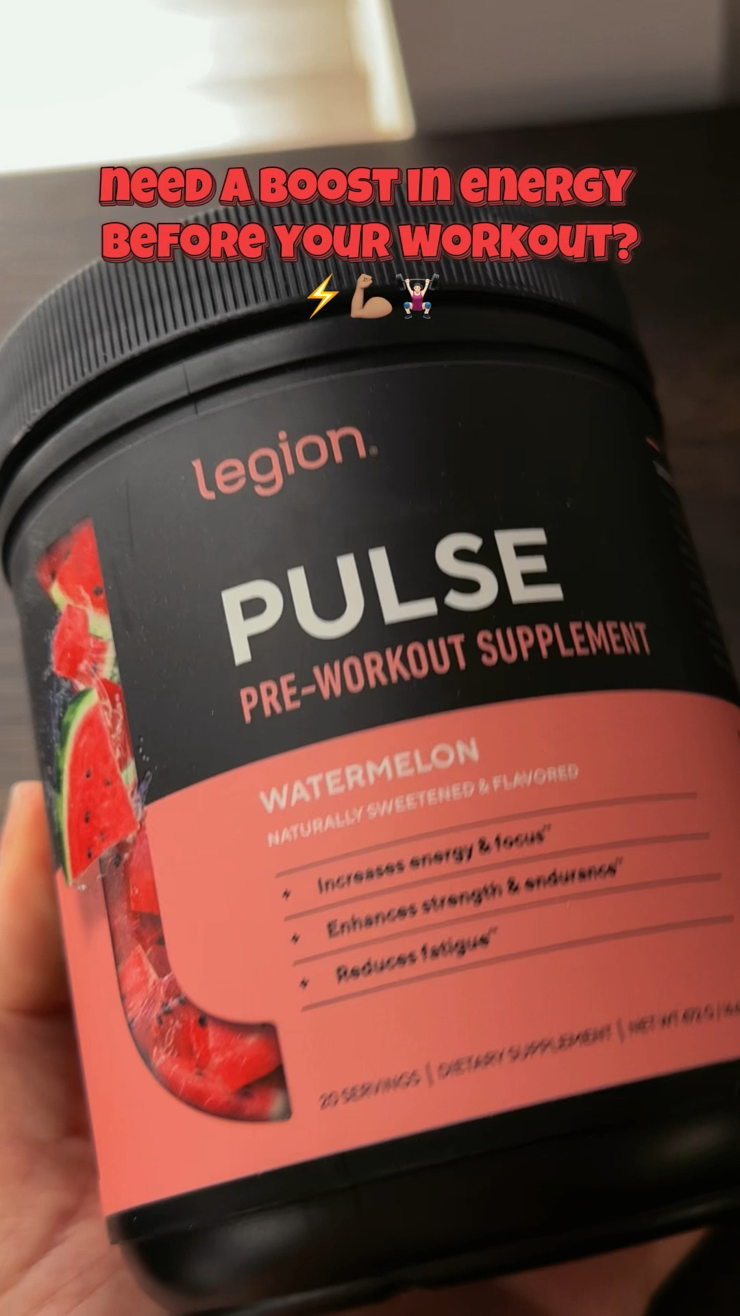 Unleash Your Fitness Potential: A Journey of Transformation w/ the Help of Legion Supplements Pulse Pre-Workout! Always my go to to give me that rush of energy I need during my workouts.. and it helps that all their flavors are amazing too! 💪🏽⚡️ 

#gym #gymmotivation #legion #preworkout #fitness #fitnessjourney 

#LTKfitnessgoals #LTKmorningroutine #LTKActive