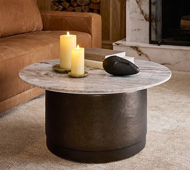 Solana Round Marble Coffee Table (36") | Pottery Barn (US)