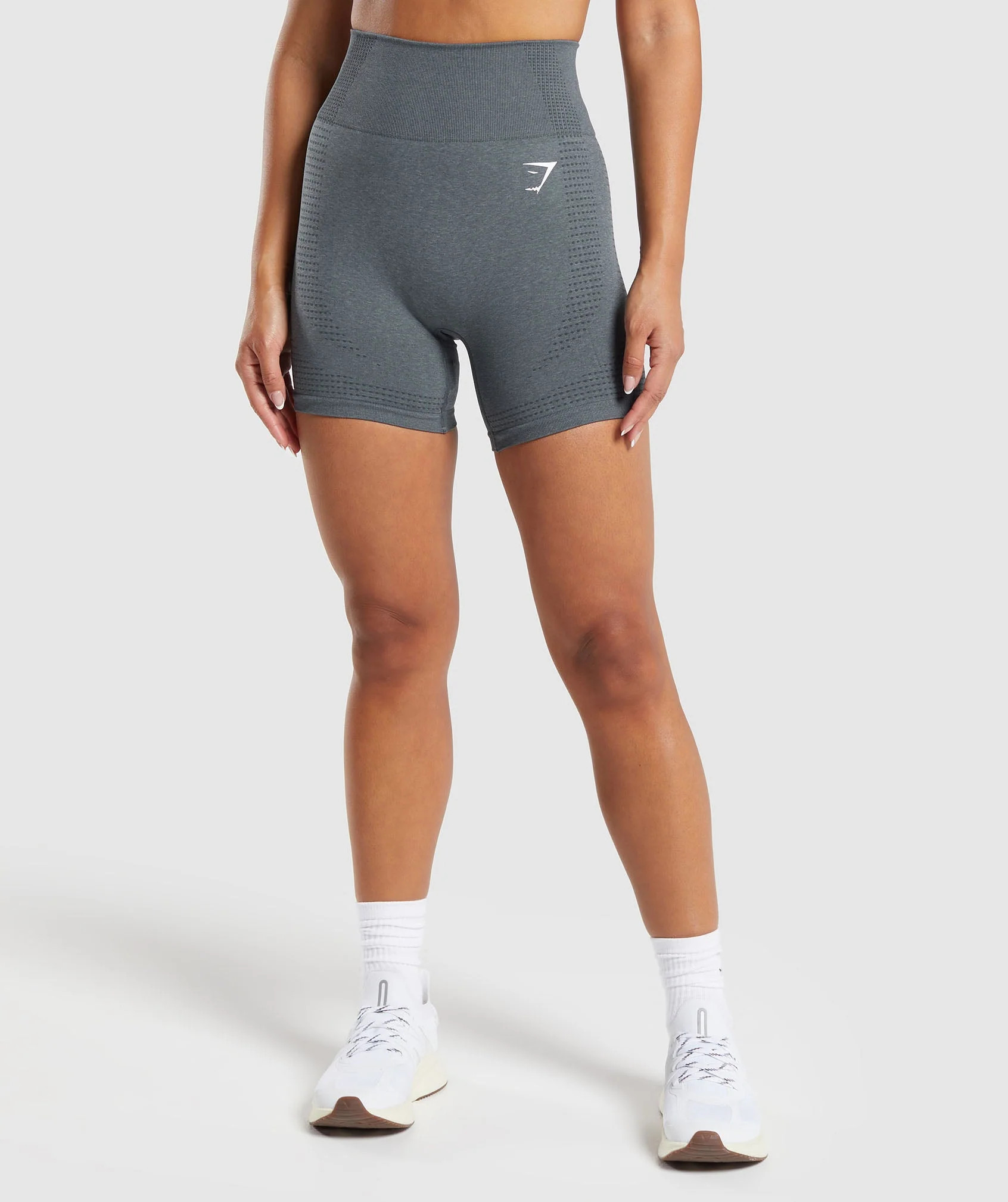 Gymshark Vital Seamless Shorts - Strong Grey/ Marl | Gymshark UK