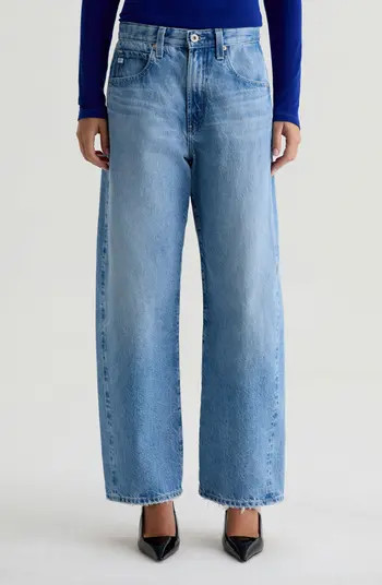 Hattie High Waist Ankle Wide Barrel Leg Jeans | Nordstrom