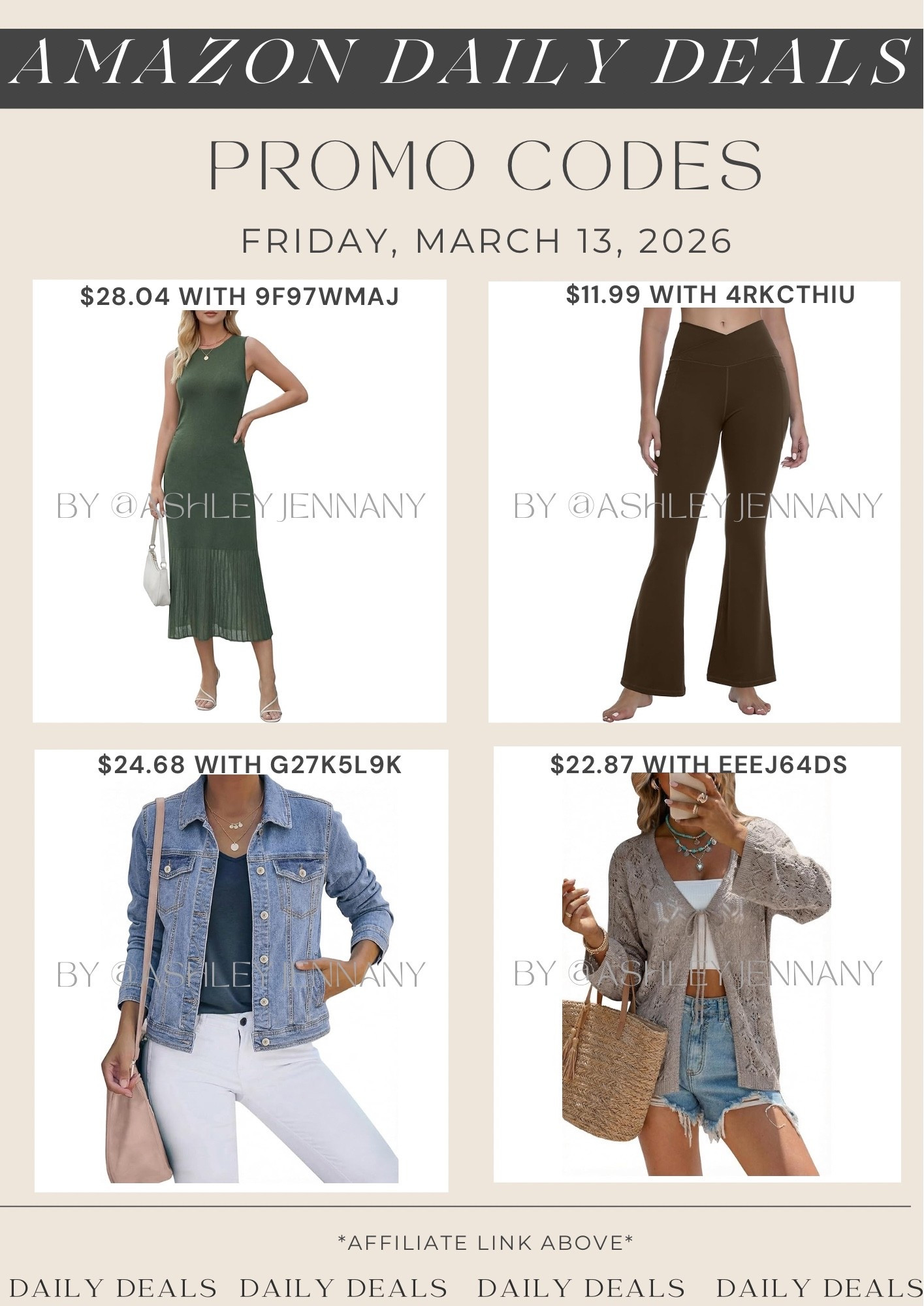 Amazon fashion deals 

#LTKMidsize #LTKSaleAlert