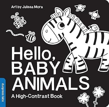 Hello, Baby Animals: A Black-and-White Board Book for Babies That Helps Visual Development (High-... | Amazon (US)