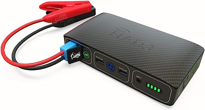 HALO Bolt 58830 mWh Portable Phone Laptop Charger Car Jump Starter with AC Outlet and Car Charger... | Amazon (US)