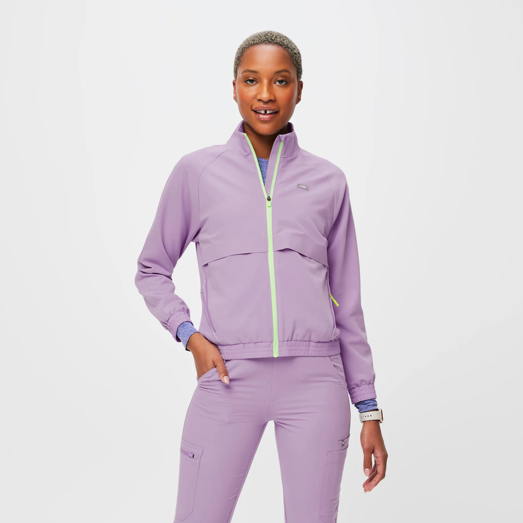 Women’s Sydney Performance Scrub Jacket - Lavender Dew · FIGS | FIGS