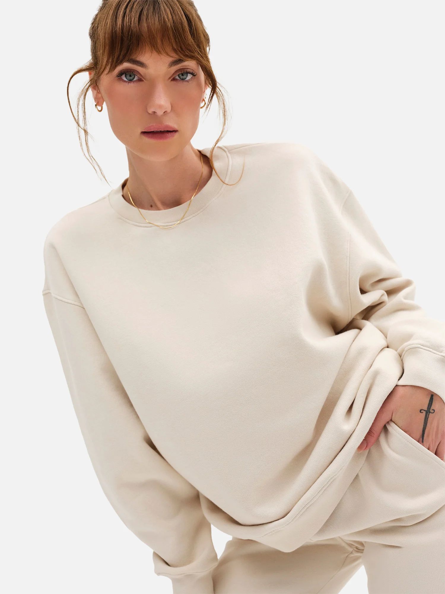 Organic Fleece Oversized Sweatshirt | MATE The Label