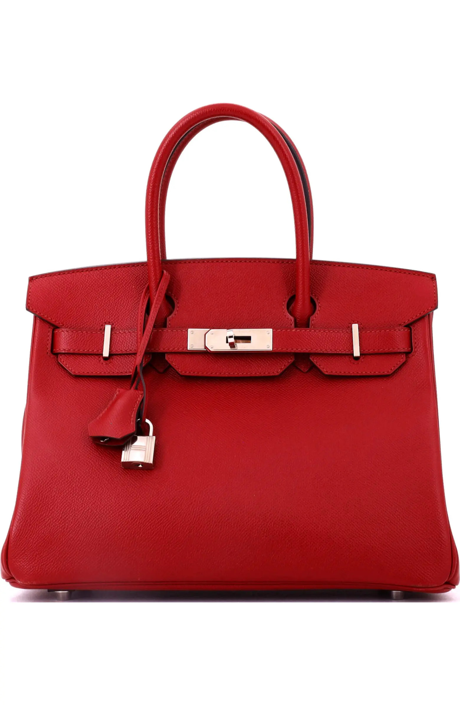 Pre-Owned Hermes Birkin Handbag Red Epsom with Palladium Hardware 30 | Nordstrom | Nordstrom