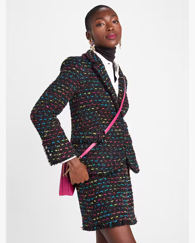 Metallic Tweed Blazer | Kate Spade Outlet