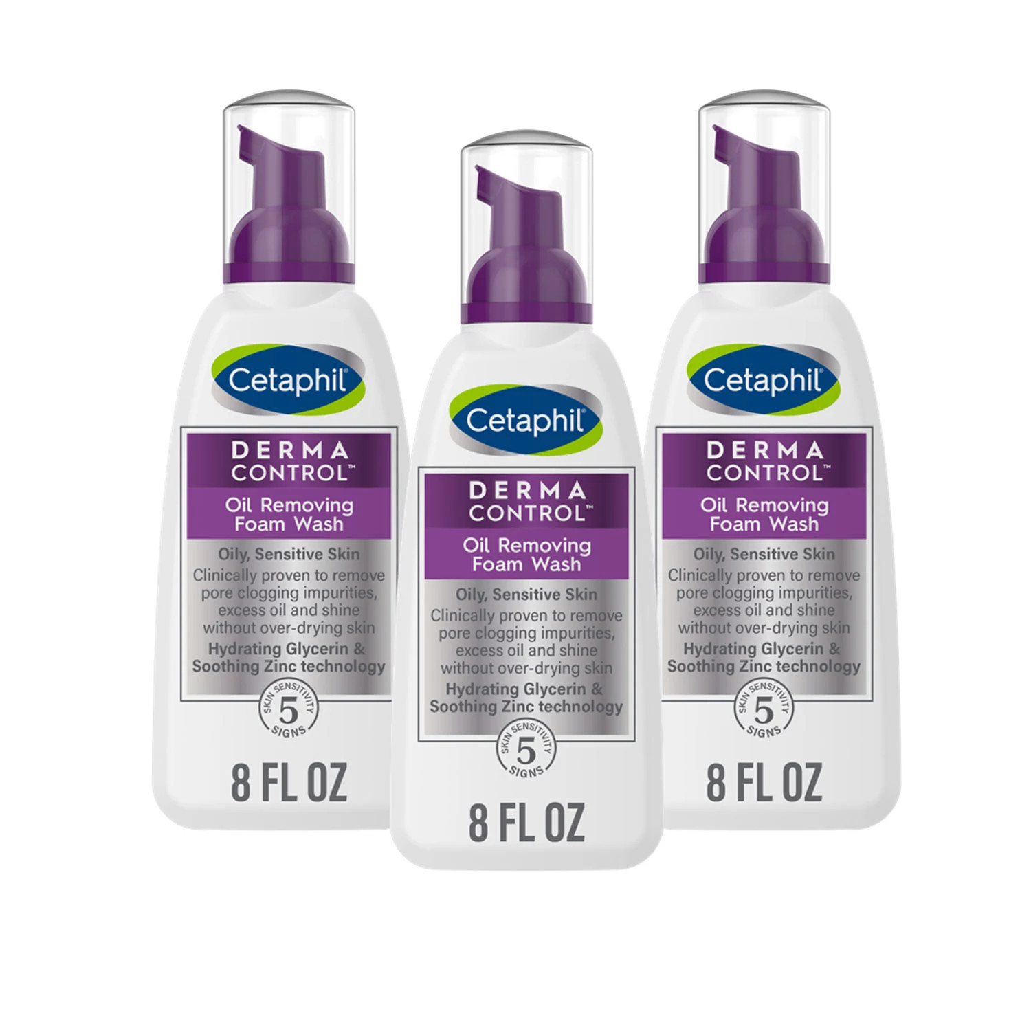 Cetaphil Oil Removing Foam Wash, 8 fl. oz., 3 pk. | Sam's Club