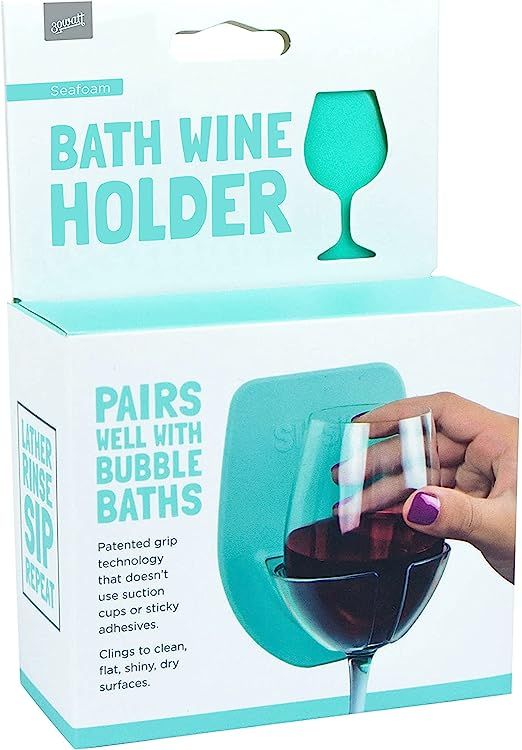 30 Watt Silicone Wine Glass Holder for Bath & Shower | Give The of Bathtub Spa Relaxation | Amazon (US)