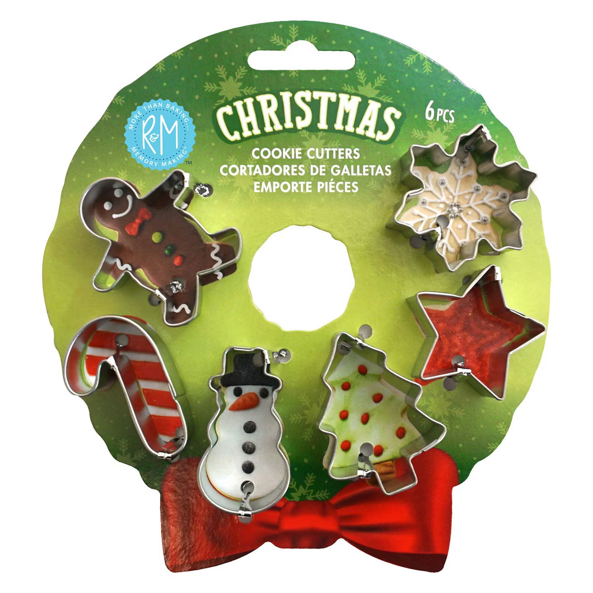 R&M International 6 Piece Mini Christmas Cookie Cutter Set | Target