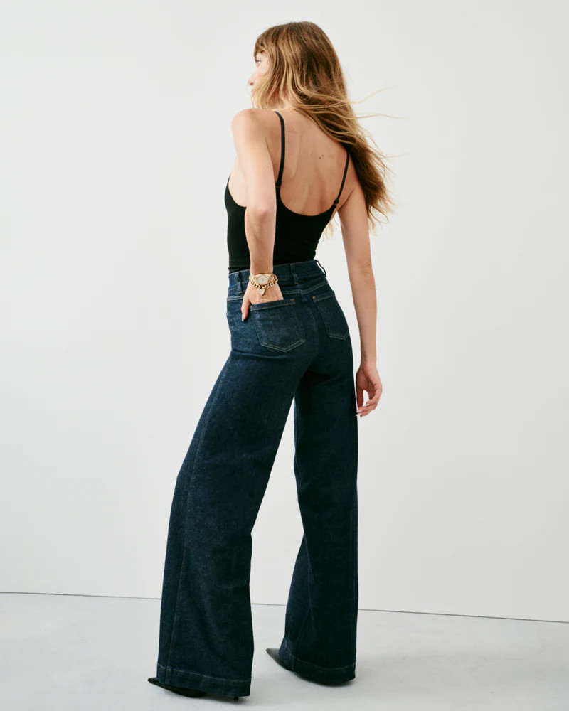 SPANXshape™ EveryWear Wide Leg Jeans, Raw Indigo | Spanx