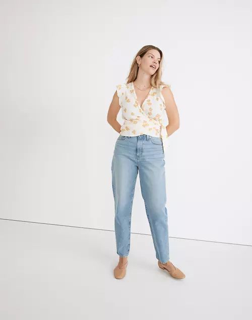 Flutter-Sleeve Wrap Top in Amalfi Floral | Madewell