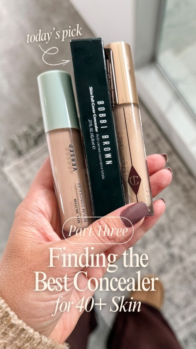 Day 3 of my concealer series: 
Bobbi Brown skin full coverage long wear concealer. I used the shade warm sand 💛

This one promises 16-hour coverage, crease resistance, and a flexible formula that “moves with your expressions.”

Here’s what I actually noticed:

✨ Blends like a dream
✨ Gave me solid dark-circle coverage
✨ Felt hydrating (not cakey or drying)
✨ Looked really pretty right after application

But about 30 minutes in…
I did see some movement under my eyes and a little settling into my fine lines. Nothing tragic, just enough that I noticed.

Overall?
I really liked it — super easy to work with, great coverage, just maybe not a true “16-hour crease-proof queen” on my 40-year-old under-eyes.

Would you try this one? 🫶

#concealerhunt #40plusbeauty #realreviews

#LTKBeauty #LTKmomlife #LTKFindsUnder50