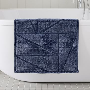 Triangle Sculpted Bath Mat | West Elm | West Elm (US)