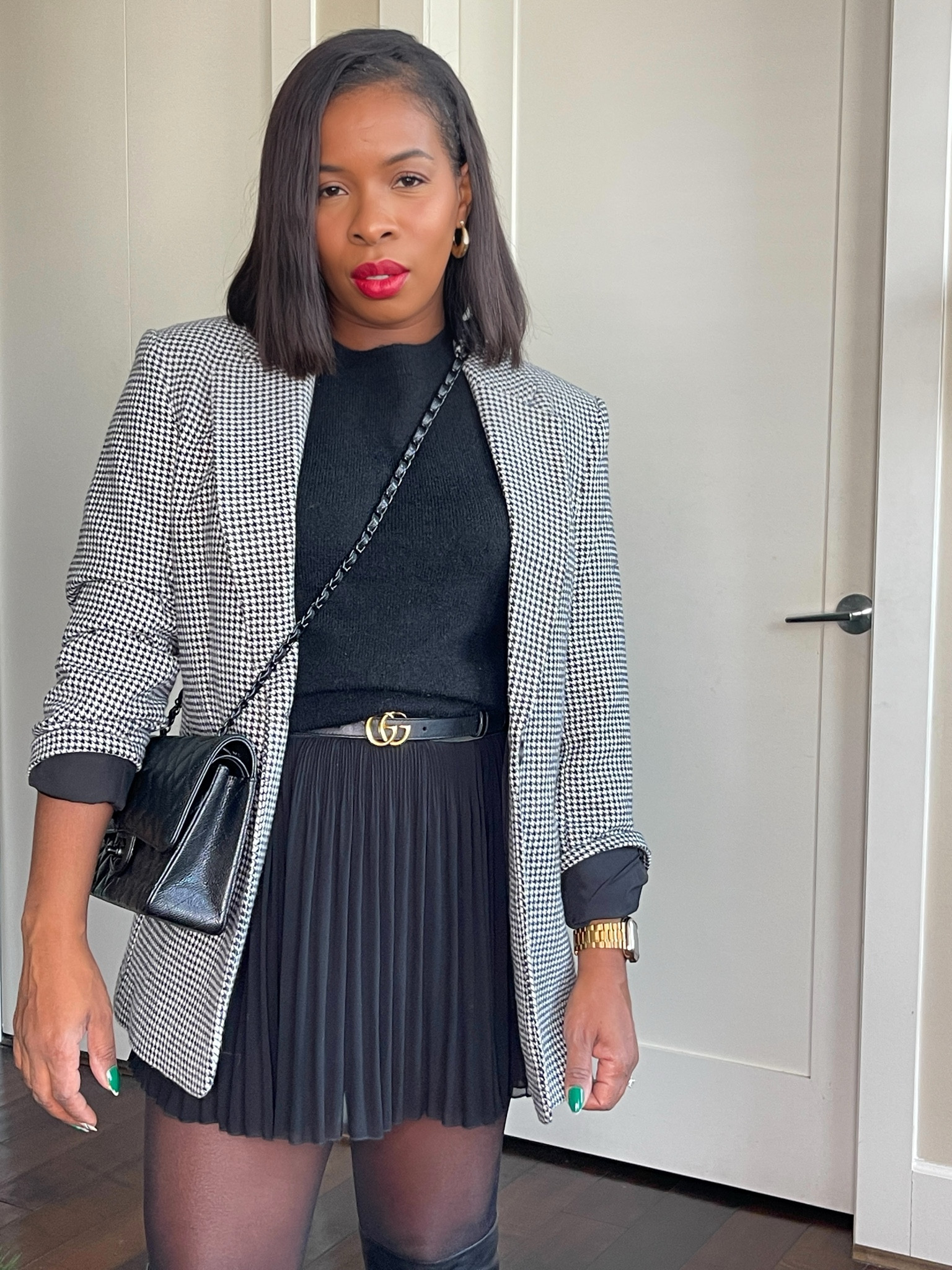 Blazer and pleated skirt outfit.

#LTKworkwear #LTKstyletip #LTKover40