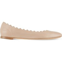 Chloe Scallop leather ballet flats, Women's, Size: EUR 36 / 3 UK WOMEN, Pale pink | Selfridges