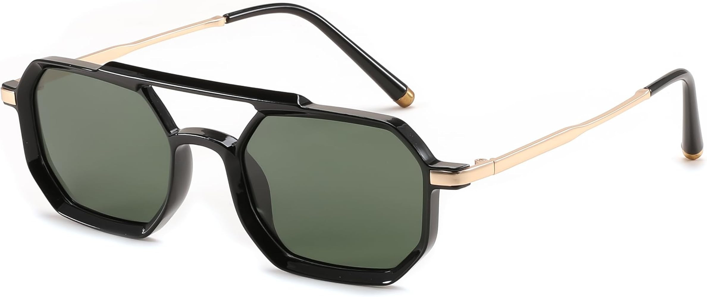 FEISEDY Vintage 70s Square Aviator Sunglasses Polarized Women Men Metal Design UV400 Sun Glasses ... | Amazon (US)