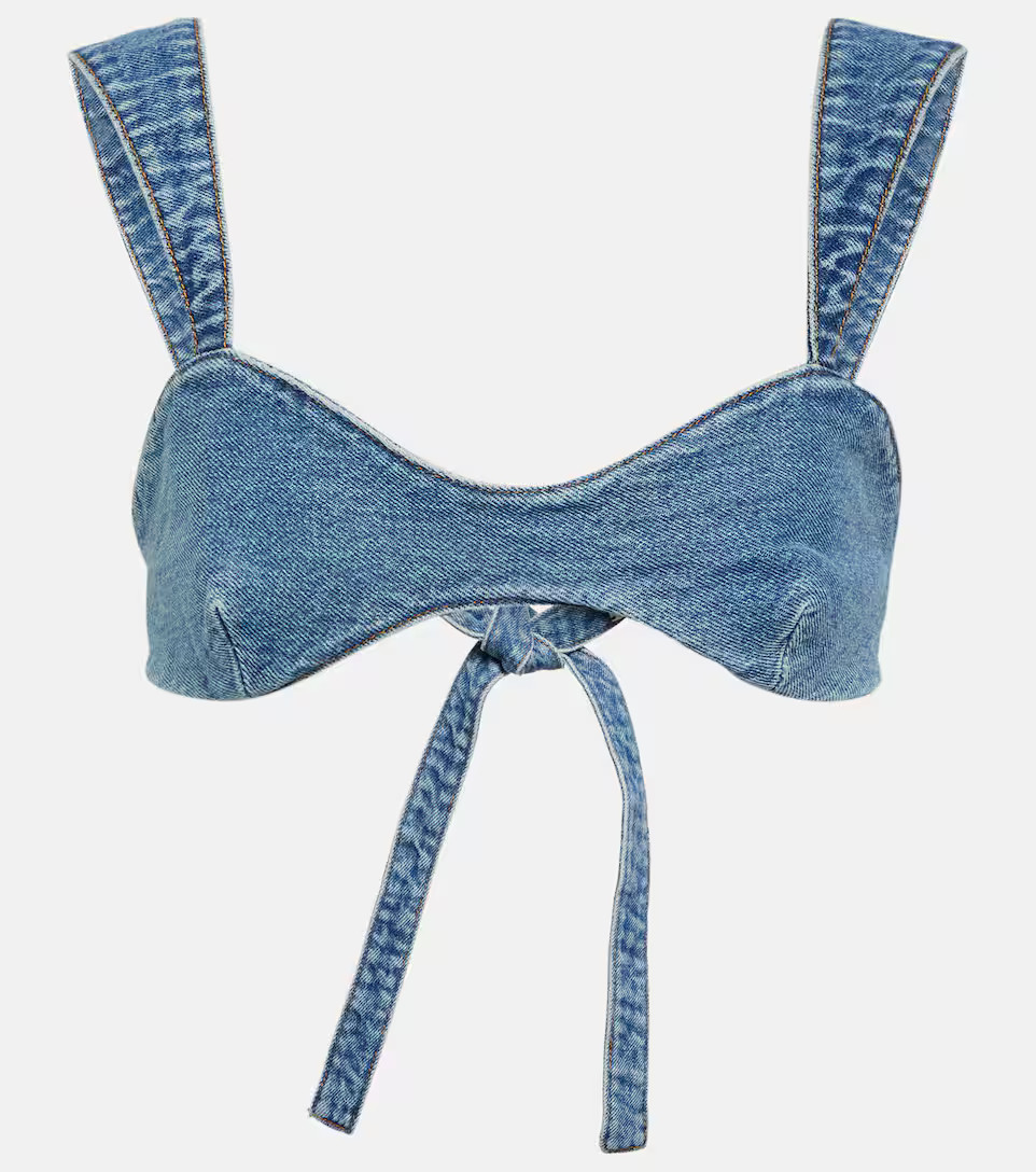 Denim bra top | Mytheresa (US/CA)