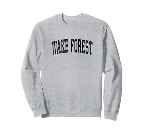 Wake Forest North Carolina NC Vintage Athletic Sports Black Sweatshirt | Amazon (US)