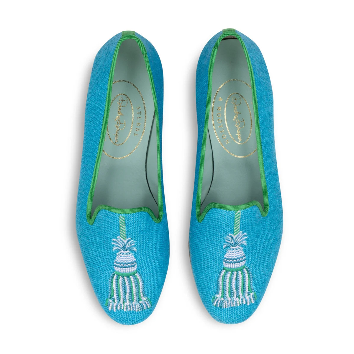 Tassel Turquoise Slipper | Over The Moon