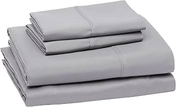 Amazon Basics Lightweight Super Soft Easy Care Microfiber 4-Piece Bed Sheet Set with 14-Inch Deep... | Amazon (US)