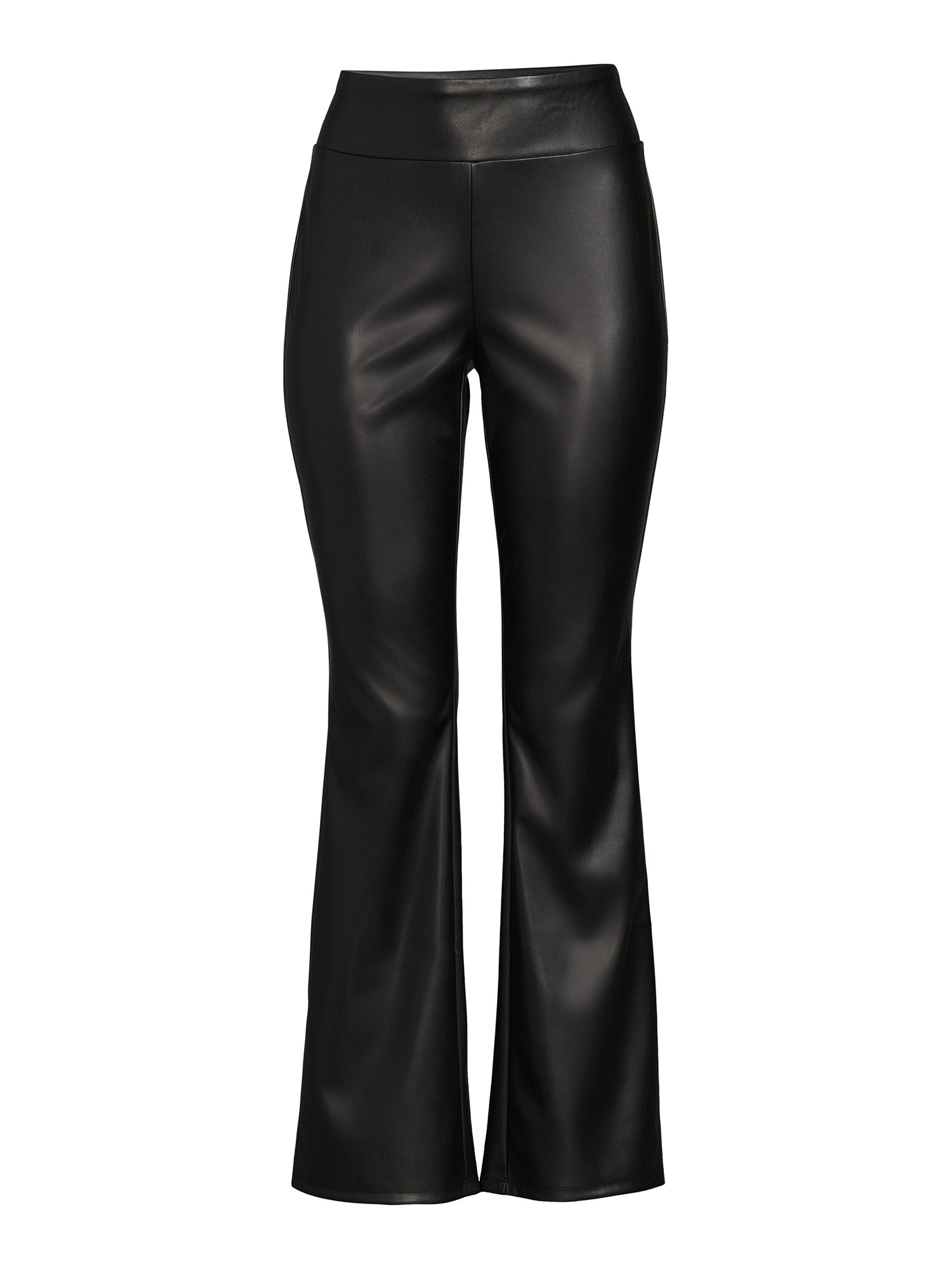 The Get Women's Flare Leg Vegan Leather Pants - Walmart.com | Walmart (US)