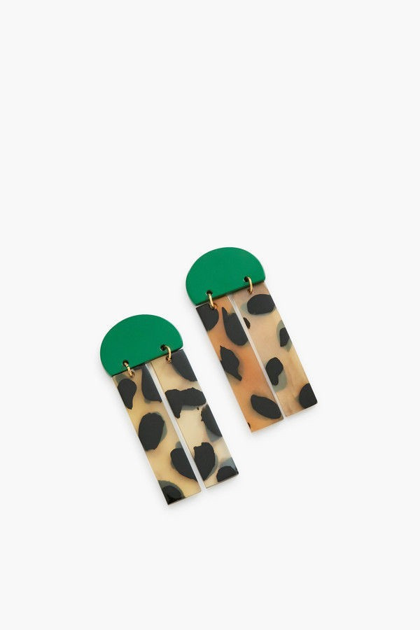 Exclusive Green Sunrise Dangle Earrings | Tuckernuck (US)