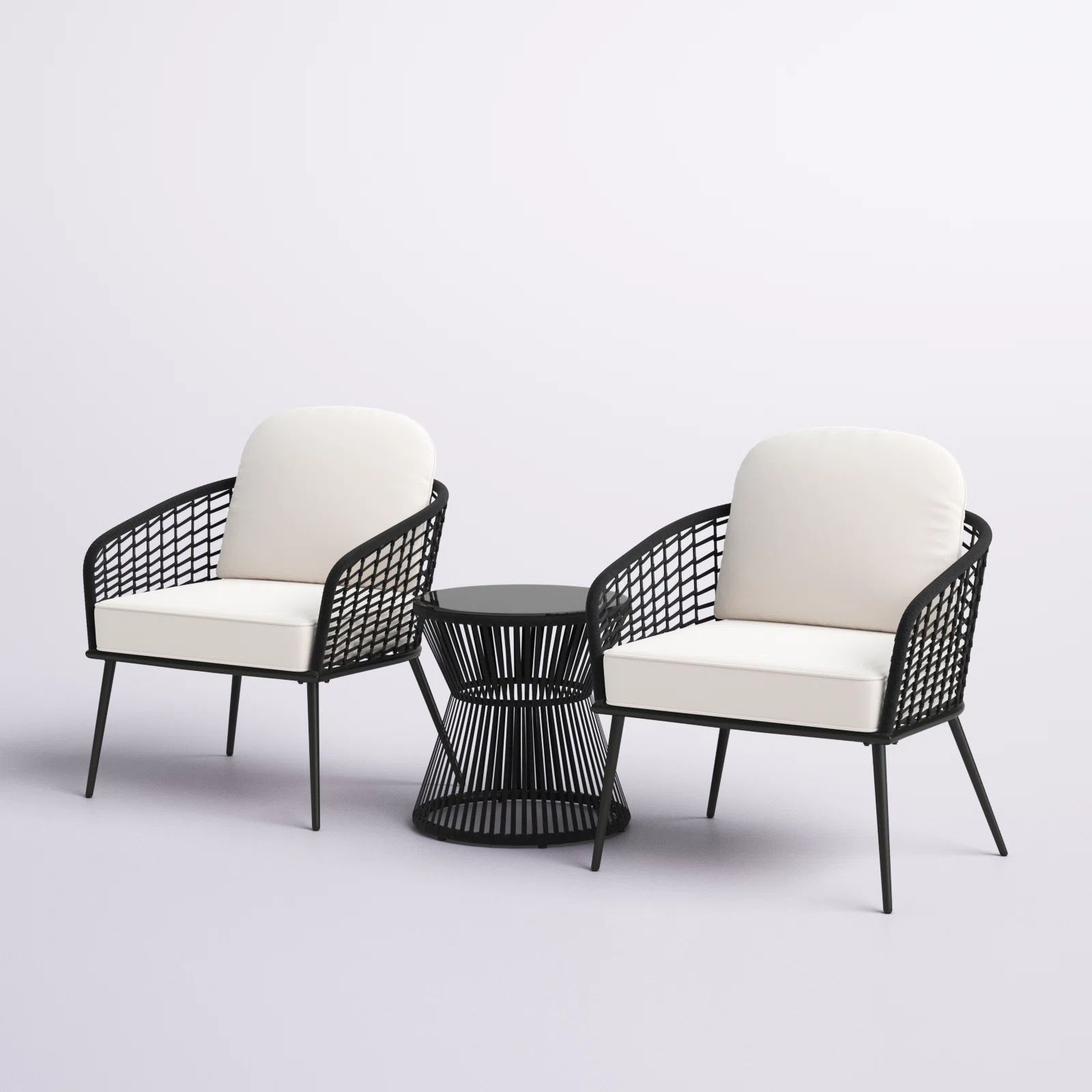 Natosha 2 - Person Outdoor Seating Group with Cushions | Wayfair North America