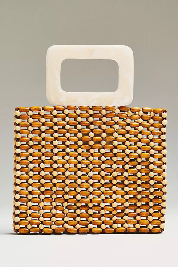 Chiado Wood Beaded Bag | Anthropologie (US)