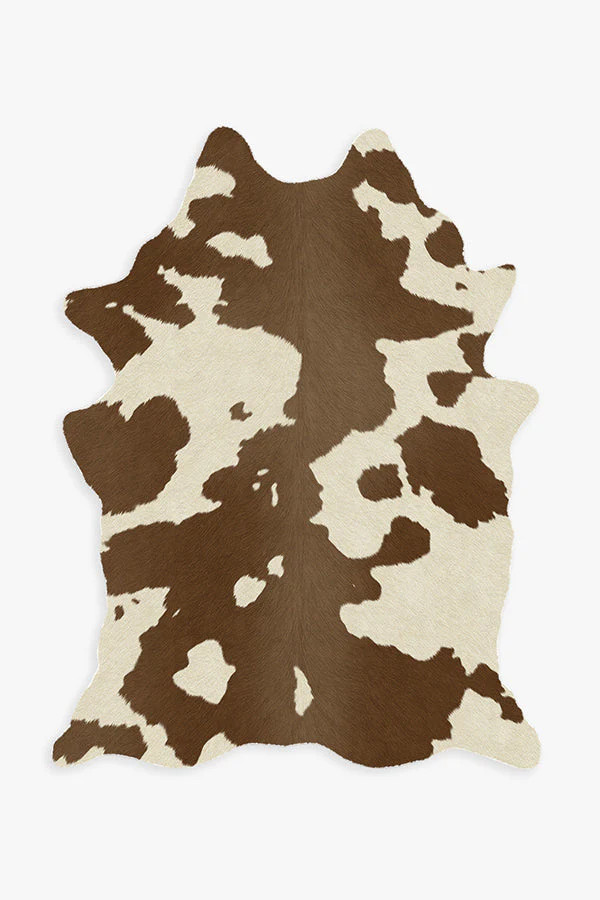 Tan & Ivory Faux Cowhide Rug | Ruggable