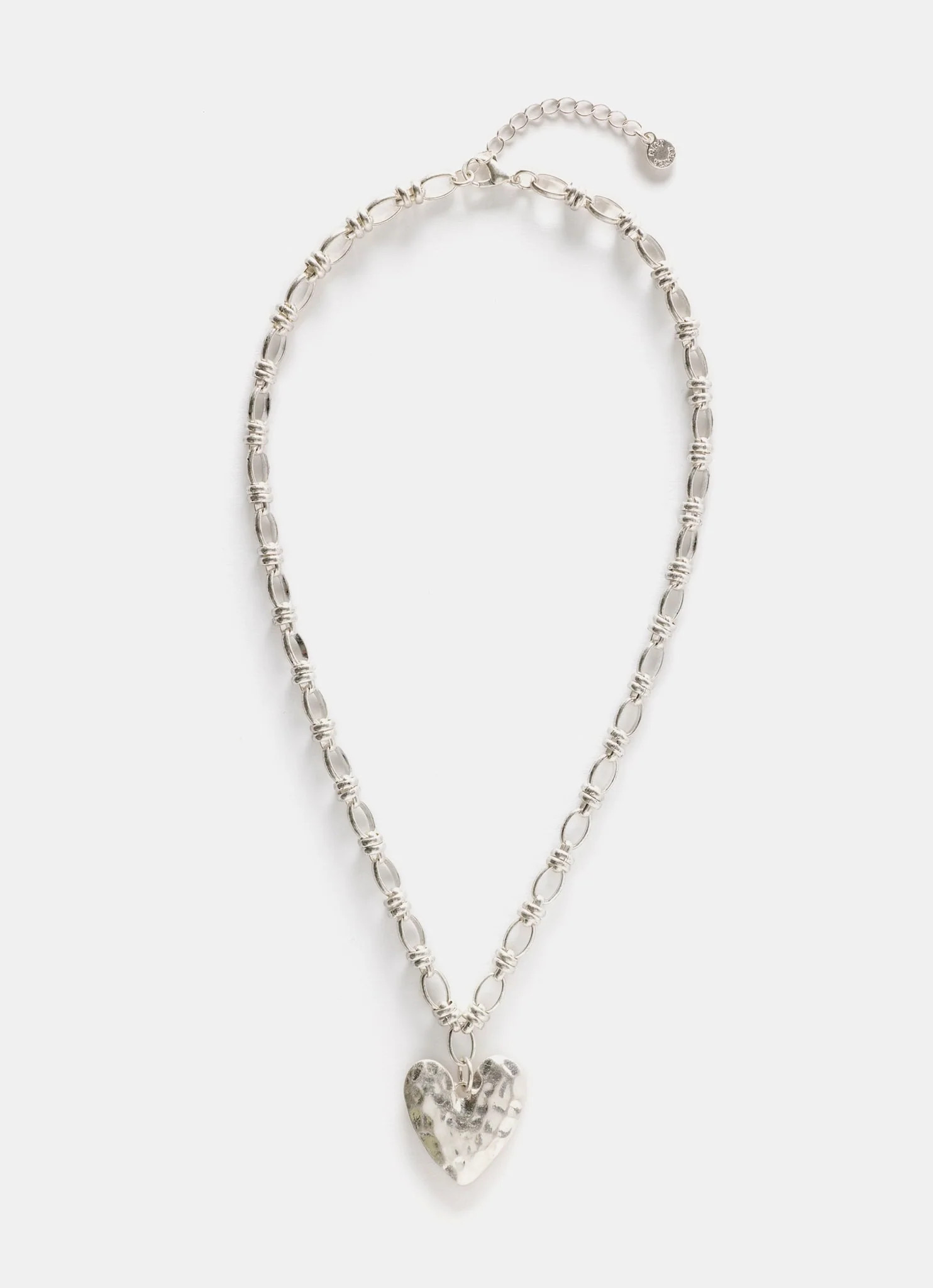 Silver Tone Heart Chain Necklace | Mint Velvet (US)